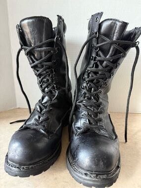 Matterhorn 1949 Mens Black Leather GoreTex Insulated Combat Boots Vibram Size 9M